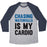 Virgin Teez  Baseball Tee Unisex Tri-Blend Baseball Tee / small / Athletic Gray / Navy CHASING WATERFALLS IS MY CARDIO UNISEX TRI-BLEND BASEBALL TEE