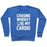 Virgin Teez  Pullover Crewneck Sweatshirt / x-small / Heathered Blue CHASING WHISKEY IS MY CARDIO CREWNECK SWEATSHIRT