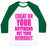 Virgin Teez  Baseball Tee Unisex Classic Baseball Tee / x-small / White/Dark Green CHEAT ON YOUR BOYFRIEND NOT YOUR WORKOUT UNISEX CLASSIC BASEBALL TEE