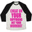 Virgin Teez  Baseball Tee Unisex Tri-Blend Baseball Tee / small / Oatmeal / Black CHEAT ON YOUR BOYFRIEND NOT YOUR WORKOUT UNISEX TRI-BLEND BASEBALL TEE