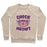 Virgin Teez  Pullover Crewneck Sweatshirt / x-small / Heathered Oatmeal CHECK MEOWT CREWNECK SWEATSHIRT