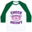 Virgin Teez  Baseball Tee Unisex Classic Baseball Tee / x-small / White/Dark Green CHECK MEOWT UNISEX CLASSIC BASEBALL TEE