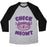 Virgin Teez  Baseball Tee Unisex Tri-Blend Baseball Tee / small / Athletic Gray / Black CHECK MEOWT UNISEX TRI-BLEND BASEBALL TEE