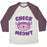 Virgin Teez  Baseball Tee Unisex Tri-Blend Baseball Tee / small / Oatmeal / Maroon CHECK MEOWT UNISEX TRI-BLEND BASEBALL TEE