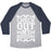 Virgin Teez  Baseball Tee Unisex Tri-Blend Baseball Tee / small / Athletic Gray / Navy CHECK OUT MY BUDDHI UNISEX TRI-BLEND BASEBALL TEE
