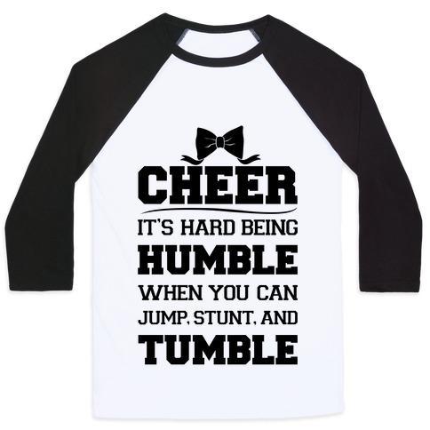 Virgin Teez  Baseball Tee Unisex Classic Baseball Tee / x-small / White/Black CHEER UNISEX CLASSIC BASEBALL TEE