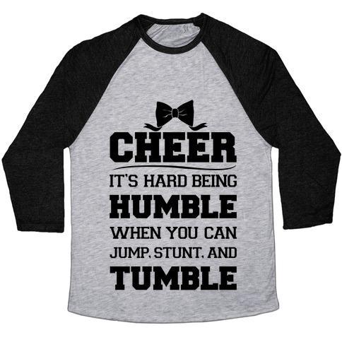 Virgin Teez  Baseball Tee Unisex Tri-Blend Baseball Tee / small / Athletic Gray / Black CHEER UNISEX TRI-BLEND BASEBALL TEE