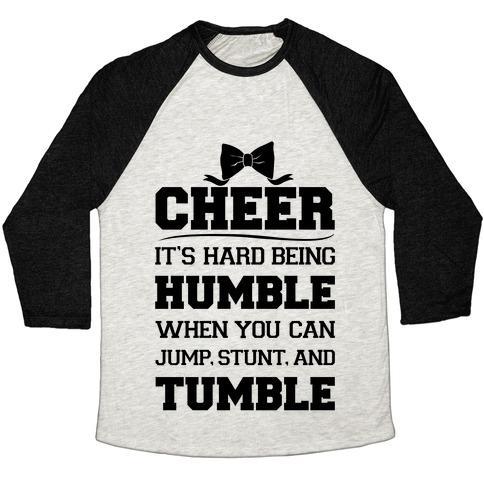 Virgin Teez  Baseball Tee Unisex Tri-Blend Baseball Tee / small / Oatmeal / Black CHEER UNISEX TRI-BLEND BASEBALL TEE