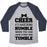 Virgin Teez  Baseball Tee Unisex Tri-Blend Baseball Tee / small / Athletic Gray / Navy CHEER UNISEX TRI-BLEND BASEBALL TEE