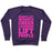 Virgin Teez  Pullover Crewneck Sweatshirt / x-small / Purple CHEERLEADERS LIFT PEOPLE CREWNECK SWEATSHIRT