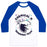 Virgin Teez  Baseball Tee Unisex Classic Baseball Tee / x-small / White/Blue CHEMICAL X RUNNING TEAM UNISEX CLASSIC BASEBALL TEE