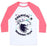 Virgin Teez  Baseball Tee Unisex Classic Baseball Tee / x-small / White/Neon Pink CHEMICAL X RUNNING TEAM UNISEX CLASSIC BASEBALL TEE