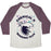 Virgin Teez  Baseball Tee Unisex Tri-Blend Baseball Tee / small / Oatmeal / Maroon CHEMICAL X RUNNING TEAM UNISEX TRI-BLEND BASEBALL TEE