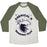 Virgin Teez  Baseball Tee Unisex Tri-Blend Baseball Tee / small / Oatmeal / Moss CHEMICAL X RUNNING TEAM UNISEX TRI-BLEND BASEBALL TEE
