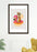 LUVD Framed Art Prints 8" x 11" / Black Chillin (Flamingo Tiger)  Frame
