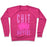 Virgin Teez  Pullover Crewneck Sweatshirt / x-small / Deep Pink CHIT HAPPENS CREWNECK SWEATSHIRT