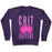 Virgin Teez  Pullover Crewneck Sweatshirt / x-small / Purple CHIT HAPPENS CREWNECK SWEATSHIRT
