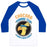 Virgin Teez  Baseball Tee Unisex Classic Baseball Tee / x-small / White/Blue CHOCOBO RUNNING TEAM KWEH! UNISEX CLASSIC BASEBALL TEE