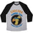 Virgin Teez  Baseball Tee Unisex Tri-Blend Baseball Tee / small / Athletic Gray / Black CHOCOBO RUNNING TEAM KWEH! UNISEX TRI-BLEND BASEBALL TEE
