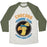 Virgin Teez  Baseball Tee Unisex Tri-Blend Baseball Tee / small / Oatmeal / Moss CHOCOBO RUNNING TEAM KWEH! UNISEX TRI-BLEND BASEBALL TEE