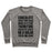 Virgin Teez  Pullover Crewneck Sweatshirt / x-small / Heathered Gray CHOCOLATE SALAD CREWNECK SWEATSHIRT