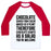 Virgin Teez  Baseball Tee Unisex Classic Baseball Tee / x-small / White/Red CHOCOLATE SALAD UNISEX CLASSIC BASEBALL TEE