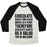 Virgin Teez  Baseball Tee Unisex Tri-Blend Baseball Tee / small / Oatmeal / Black CHOCOLATE SALAD UNISEX TRI-BLEND BASEBALL TEE