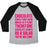 Virgin Teez  Baseball Tee Unisex Tri-Blend Baseball Tee / small / Athletic Gray / Black CHOCOLATE SALAD UNISEX TRI-BLEND BASEBALL TEE