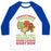 Virgin Teez  Baseball Tee Unisex Classic Baseball Tee / x-small / White/Blue CHRISTMAS COOKIES ARE THE ONLY REASON I'M DOING CARDIO RIGHT NOW UNISEX CLASSIC BASEBALL TEE