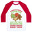 Virgin Teez  Baseball Tee Unisex Classic Baseball Tee / x-small / White/Red CHRISTMAS COOKIES ARE THE ONLY REASON I'M DOING CARDIO RIGHT NOW UNISEX CLASSIC BASEBALL TEE
