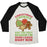 Virgin Teez  Baseball Tee Unisex Tri-Blend Baseball Tee / small / Oatmeal / Black CHRISTMAS COOKIES ARE THE ONLY REASON I'M DOING CARDIO RIGHT NOW UNISEX TRI-BLEND BASEBALL TEE