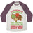 Virgin Teez  Baseball Tee Unisex Tri-Blend Baseball Tee / small / Oatmeal / Maroon CHRISTMAS COOKIES ARE THE ONLY REASON I'M DOING CARDIO RIGHT NOW UNISEX TRI-BLEND BASEBALL TEE
