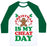 Virgin Teez  Baseball Tee Unisex Classic Baseball Tee / x-small / White/Dark Green CHRISTMAS IS MY CHEAT DAY UNISEX CLASSIC BASEBALL TEE