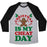 Virgin Teez  Baseball Tee Unisex Tri-Blend Baseball Tee / small / Athletic Gray / Black CHRISTMAS IS MY CHEAT DAY UNISEX TRI-BLEND BASEBALL TEE