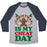 Virgin Teez  Baseball Tee Unisex Tri-Blend Baseball Tee / small / Athletic Gray / Navy CHRISTMAS IS MY CHEAT DAY UNISEX TRI-BLEND BASEBALL TEE