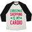 Virgin Teez  Baseball Tee Unisex Tri-Blend Baseball Tee / small / Oatmeal / Black CHRISTMAS SHOPPING IS MY CARDIO UNISEX TRI-BLEND BASEBALL TEE