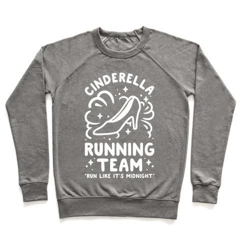 Virgin Teez  Pullover Crewneck Sweatshirt / x-small / Heathered Gray CINDERELLA RUNNING TEAM CREWNECK SWEATSHIRT