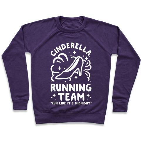 Virgin Teez  Pullover Crewneck Sweatshirt / x-small / Purple CINDERELLA RUNNING TEAM CREWNECK SWEATSHIRT
