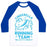 Virgin Teez  Baseball Tee Unisex Classic Baseball Tee / x-small / White/Blue CINDERELLA RUNNING TEAM UNISEX CLASSIC BASEBALL TEE
