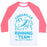 Virgin Teez  Baseball Tee Unisex Classic Baseball Tee / x-small / White/Neon Pink CINDERELLA RUNNING TEAM UNISEX CLASSIC BASEBALL TEE