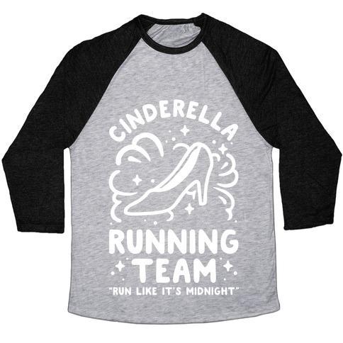 Virgin Teez  Baseball Tee Unisex Tri-Blend Baseball Tee / small / Athletic Gray / Black CINDERELLA RUNNING TEAM UNISEX TRI-BLEND BASEBALL TEE