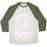 Virgin Teez  Baseball Tee Unisex Tri-Blend Baseball Tee / small / Oatmeal / Moss CINDERELLA RUNNING TEAM UNISEX TRI-BLEND BASEBALL TEE
