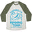 Virgin Teez  Baseball Tee Unisex Tri-Blend Baseball Tee / small / Oatmeal / Moss CINDERELLA RUNNING TEAM UNISEX TRI-BLEND BASEBALL TEE