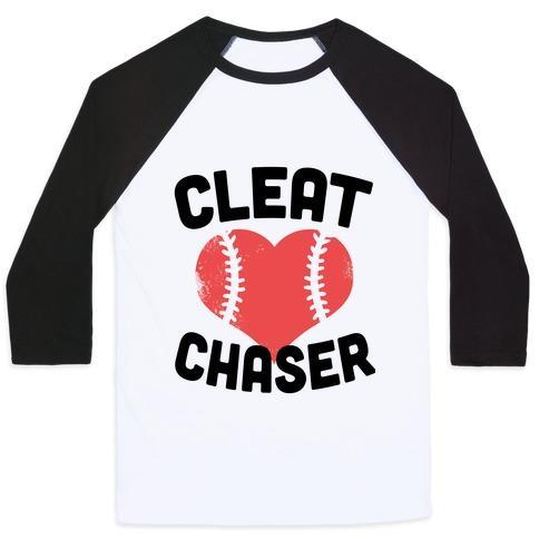 Virgin Teez  Baseball Tee Unisex Classic Baseball Tee / x-small / White/Black CLEAT CHASER UNISEX CLASSIC BASEBALL TEE