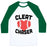 Virgin Teez  Baseball Tee Unisex Classic Baseball Tee / x-small / White/Dark Green CLEAT CHASER UNISEX CLASSIC BASEBALL TEE