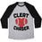Virgin Teez  Baseball Tee Unisex Tri-Blend Baseball Tee / small / Athletic Gray / Black CLEAT CHASER UNISEX TRI-BLEND BASEBALL TEE