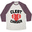 Virgin Teez  Baseball Tee Unisex Tri-Blend Baseball Tee / small / Oatmeal / Maroon CLEAT CHASER UNISEX TRI-BLEND BASEBALL TEE