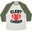 Virgin Teez  Baseball Tee Unisex Tri-Blend Baseball Tee / small / Oatmeal / Moss CLEAT CHASER UNISEX TRI-BLEND BASEBALL TEE