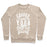 Virgin Teez  Pullover Crewneck Sweatshirt / x-small / Heathered Oatmeal COFFEE AND YOGA KEEP ME GOING CREWNECK SWEATSHIRT