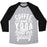 Virgin Teez  Baseball Tee Unisex Tri-Blend Baseball Tee / small / Athletic Gray / Black COFFEE AND YOGA KEEP ME GOING UNISEX TRI-BLEND BASEBALL TEE